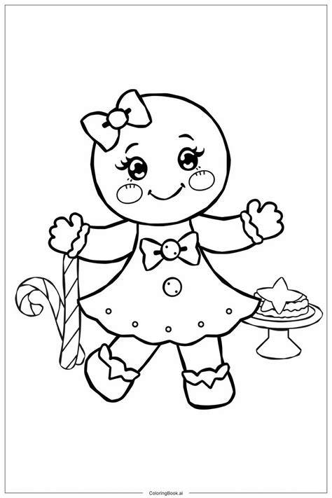 Free Coloring Pages Gingerbread Girl