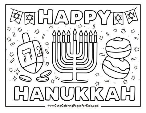 Free Coloring Pages Hanukkah