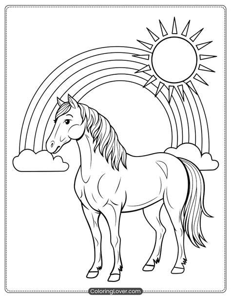 Free Coloring Pages Horse