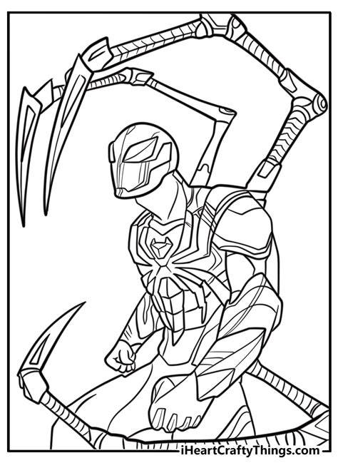 Free Coloring Pages Iron Spider