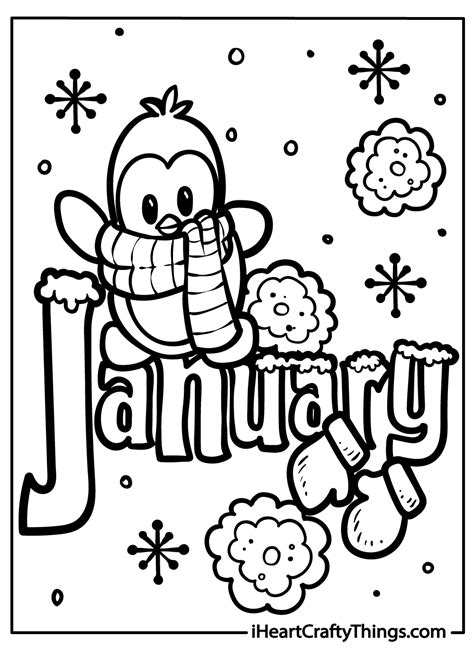 Free Coloring Pages January