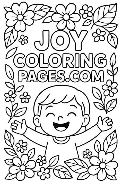 Free Coloring Pages Joy