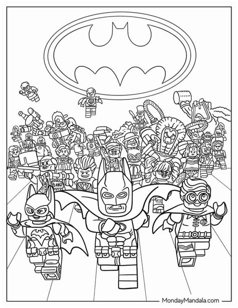 Free Coloring Pages Lego Batman