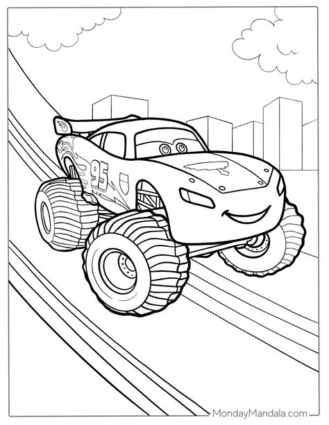 Free Coloring Pages Lightning Mcqueen