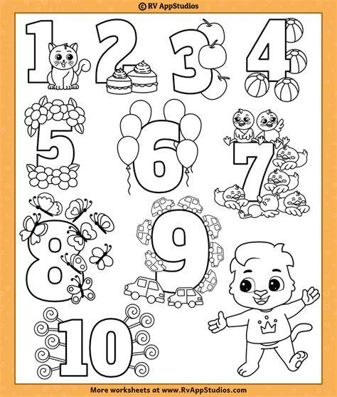 Free Coloring Pages Numbers