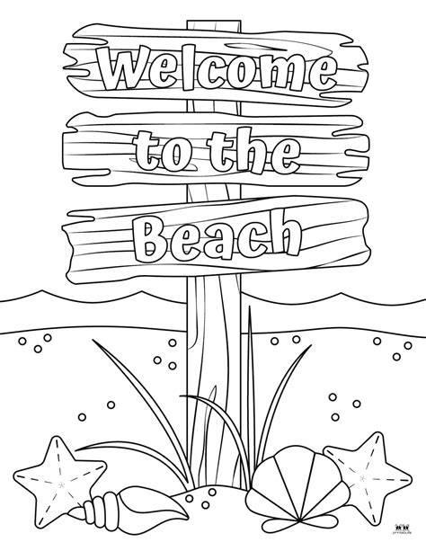 Free Coloring Pages Of Beaches