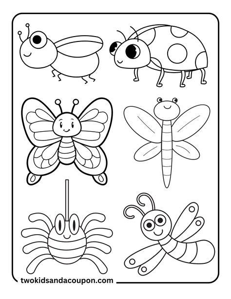 Free Coloring Pages Of Bugs