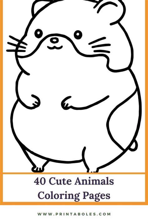 Free Coloring Pages Of Cute Animals