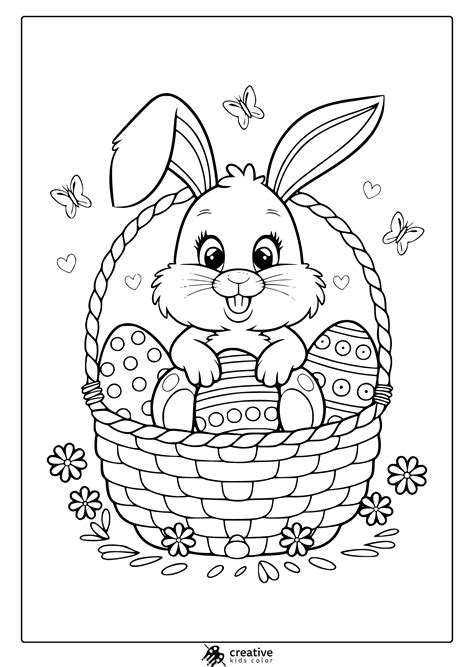Free Coloring Pages Of Easter Bunnies