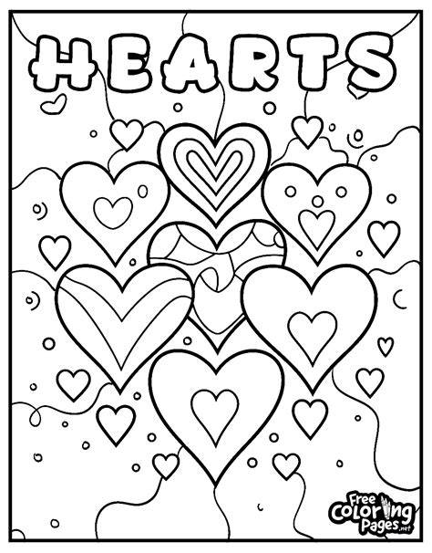 Free Coloring Pages Of Hearts