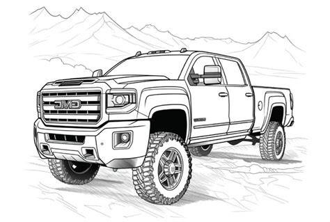 Free Coloring Pages Of Trucks