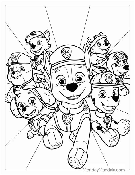 Free Coloring Pages Paw Patrol