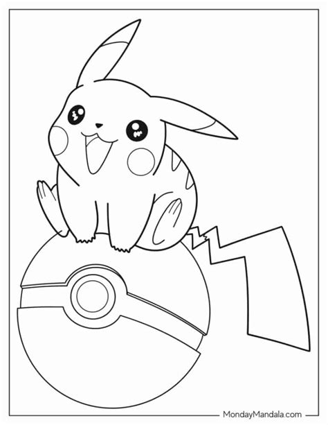 Free Coloring Pages Pikachu