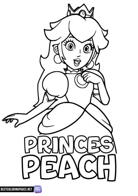 Free Coloring Pages Princess Peach