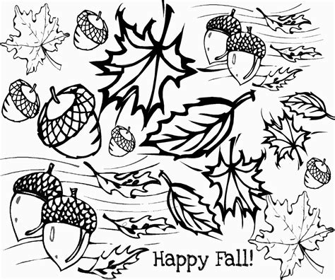 Free Coloring Pages Printable Fall