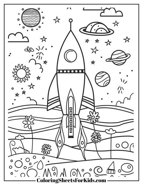 Free Coloring Pages Space