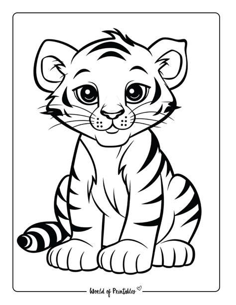 Free Coloring Pages Tiger