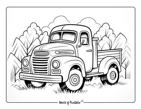Free Coloring Pages Trucks