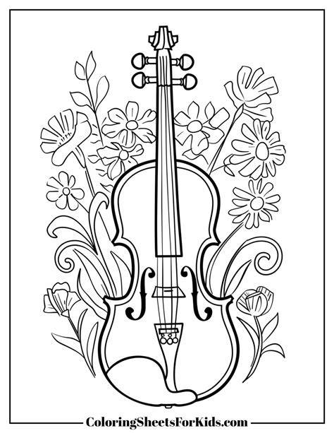 Free Coloring Pages Violin