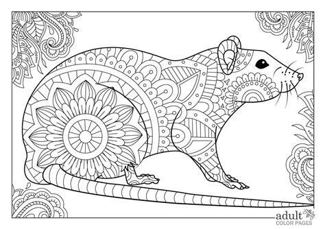 Free Coloring Pages Year Of The Rat