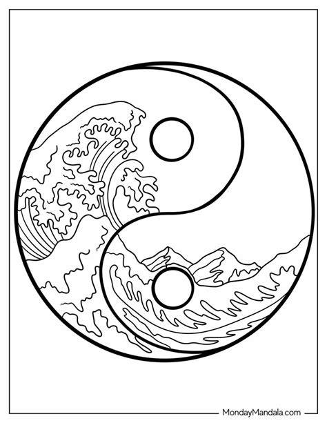 Free Coloring Pages Yin Yang