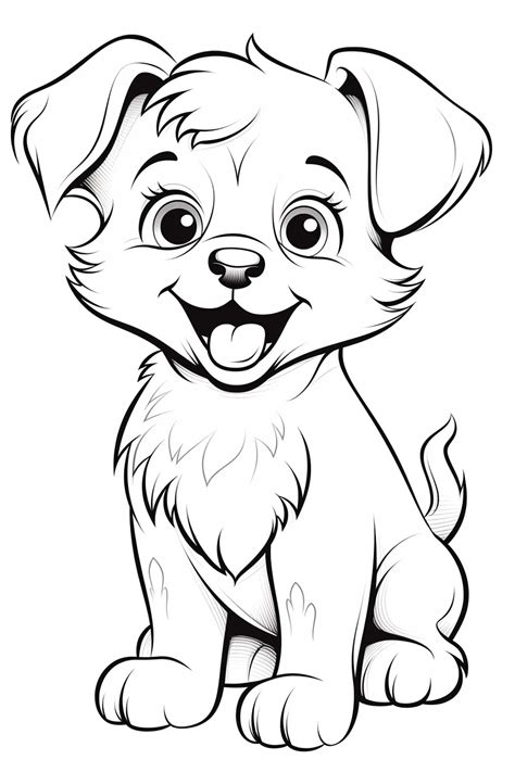Free Coloring Puppy Pages