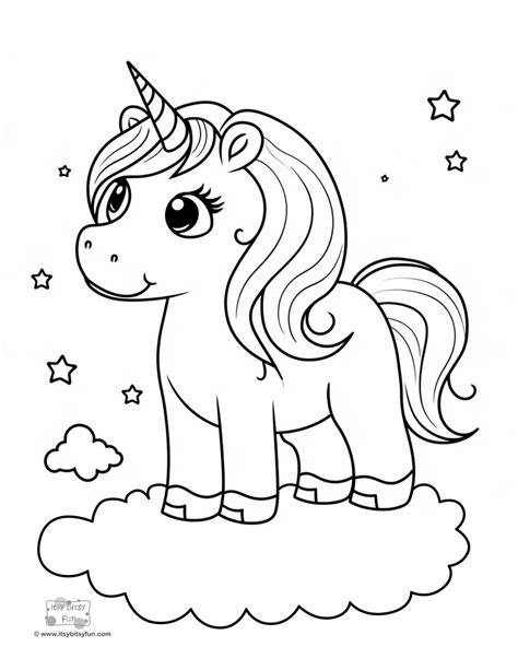 Free Coloring Sheets Unicorn