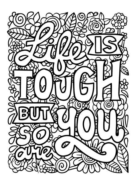 Free Coloring Sheets With Quotes
