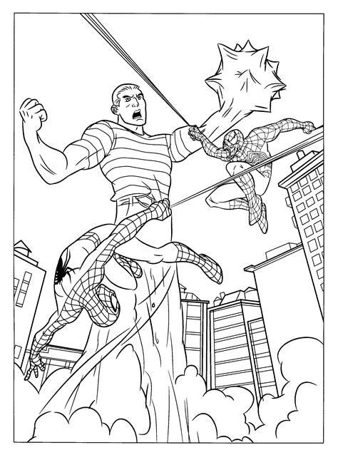 Free Coloring Spiderman Pages