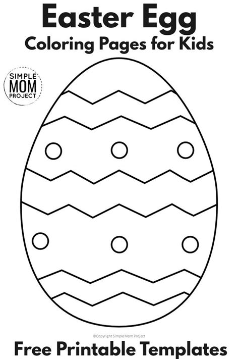 Download Free Coloring easter eggs printable notebook. Printable