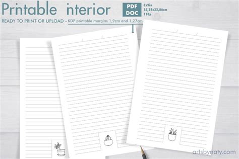 Download Free Coloring succulent plants KDP notebook. Commercial Use For Crafts