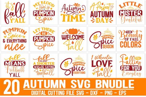 Download Free Colors Of Autumn Bundle - 11 New Designs Cut Files