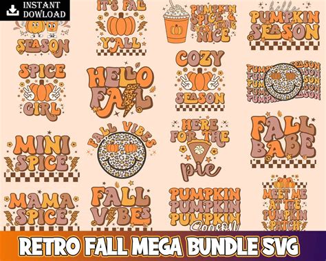 Download Free Colors Of Autumn Bundle - 11 New Designs DXF Files