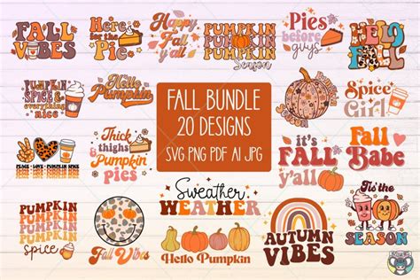 Download Free Colors Of Autumn Bundle - 11 New Designs Files For Crafts
