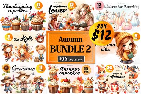 Download Free Colors Of Autumn Bundle - 11 New Designs Printable