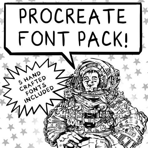 Unleash Your Artistic Powers with Stunning Comic Fonts - Free for Procreate!