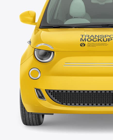 Download Free Compact Car Mockup - Front View PSD Generator