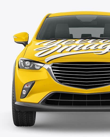 Download Free Compact Crossover SUV Mockup - Front View PSD Yellowimages