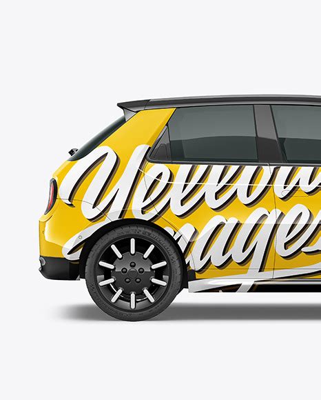 Download Free Compact Electric Car Mockup - Side View PSD TIFF Files PSD Files