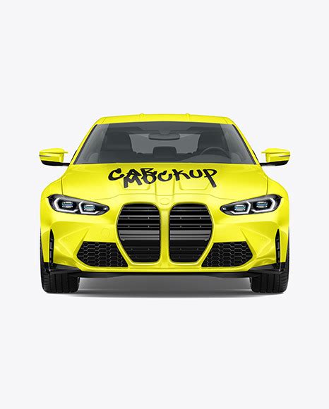 Download Free Compact Executive Car - Front View PSD PSD Yellowimages PSD Files