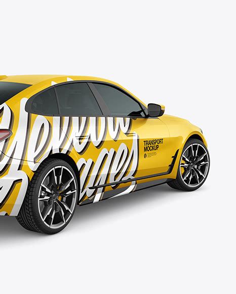 Download Free Compact Executive Car - Half Side View PSD PSD Yellowimages Free PSD Mockups