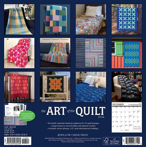 Free Computer Screen Quilting Monthly Calendar