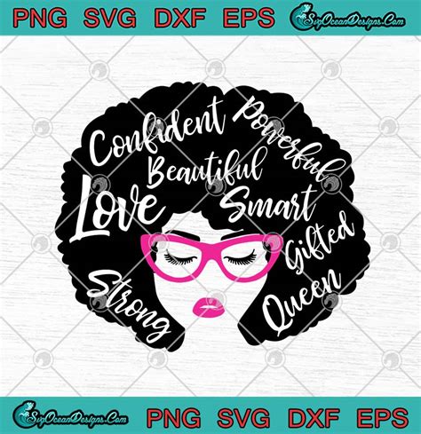 Download Free Confident Powerful Beautiful Love Smart Printable