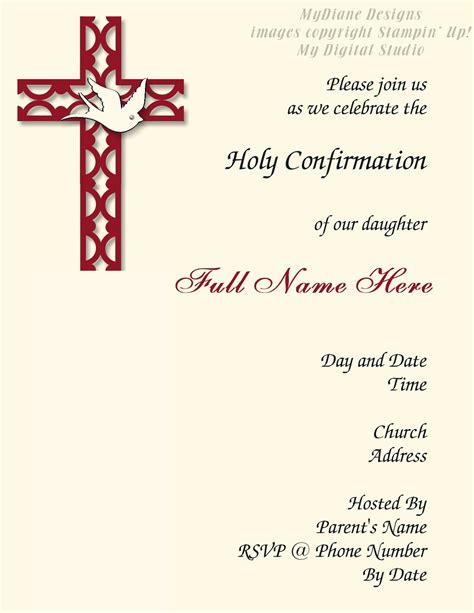 Free Confirmation Invitation Template