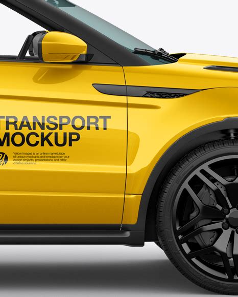 Download Free Convertible Crossover Mockup - Side view PSD Generator