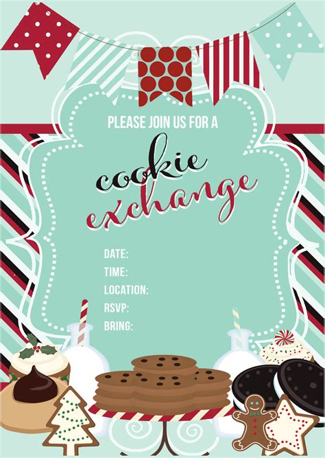 Free Cookie Exchange Invitation Templates