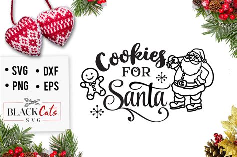 Download Free Cookies For Santa Cutting/ Printing File Easy Edite