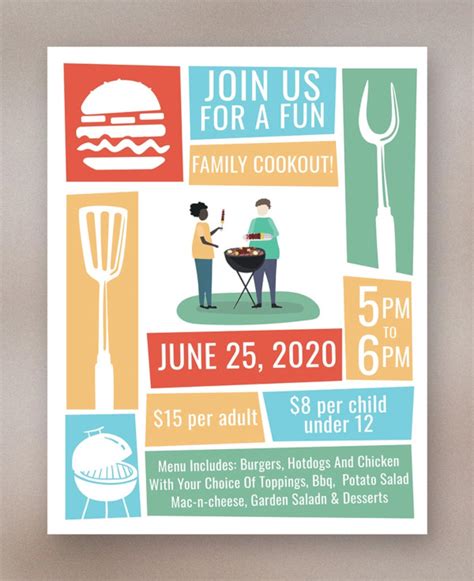 Free Cookout Flyer Template