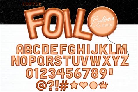 Download Free Copper Balloon Letters Files For Crafts