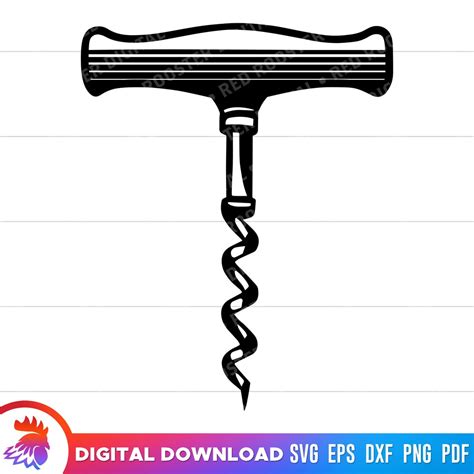Download Free Corkscrew - SVG File, DXF file Printable